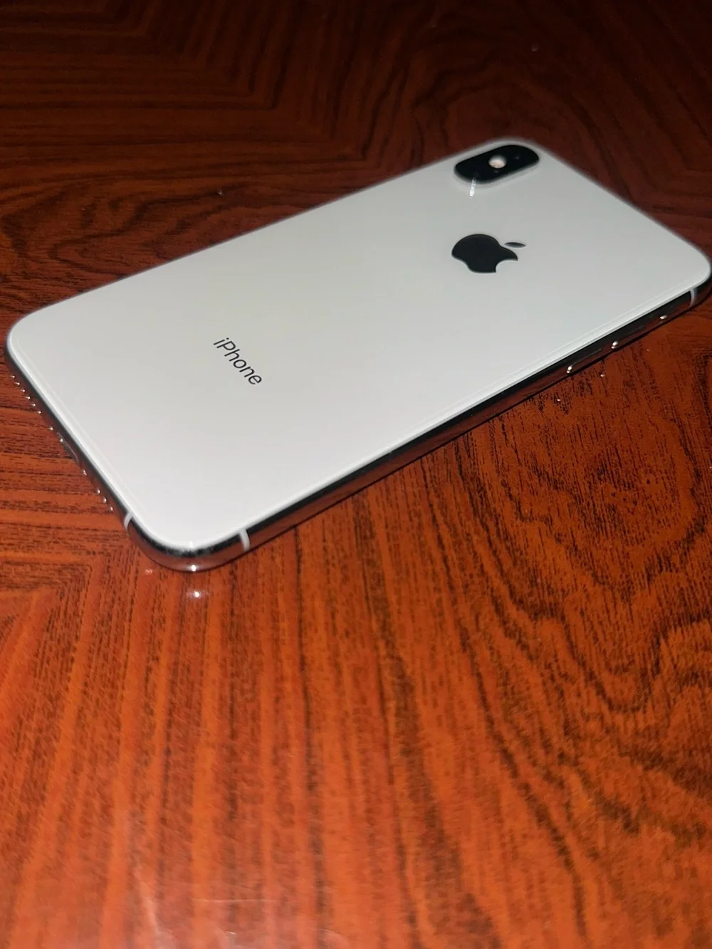 Apple iPhone White Glass Back with Silver Frame